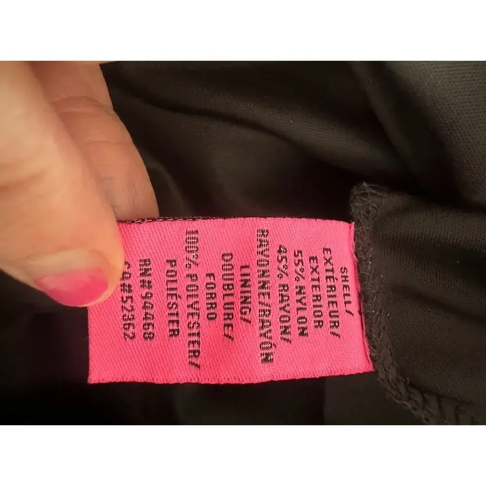 Betsey Johnson Crochet Lace Dress Size 14 Boho Romantic Feminine Black Ivory - Picture 9 of 9